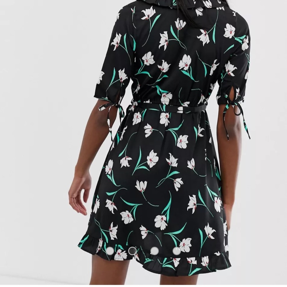 Floral Wrap Dress - Picture 2 of 6